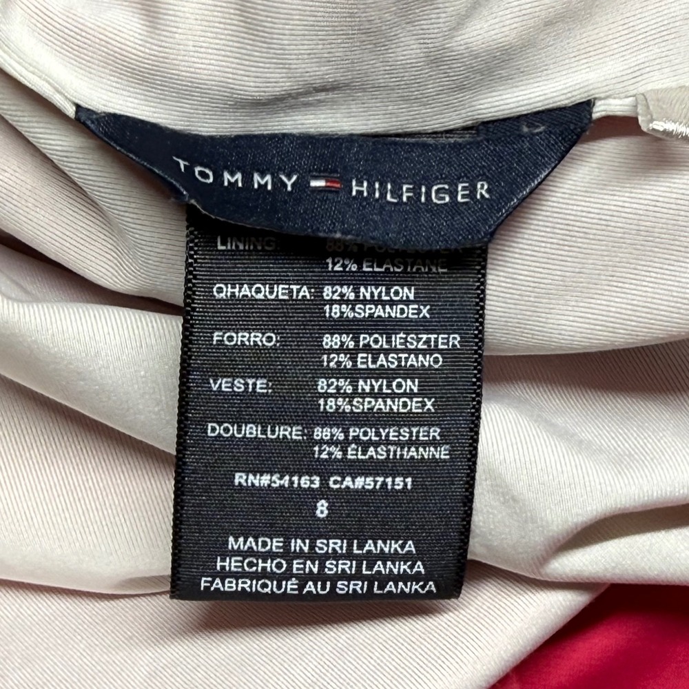 Tommy Hilfiger Flutter Ruffle One Piece Swimsuit Hot Pink Bathing Suit Size 8 - Picture 8 of 10